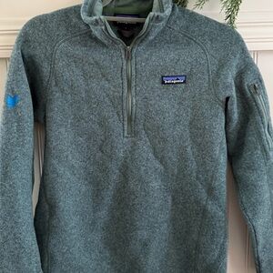 Patagonia Women's Quarter zip Green Teal Better Sweater Fleece